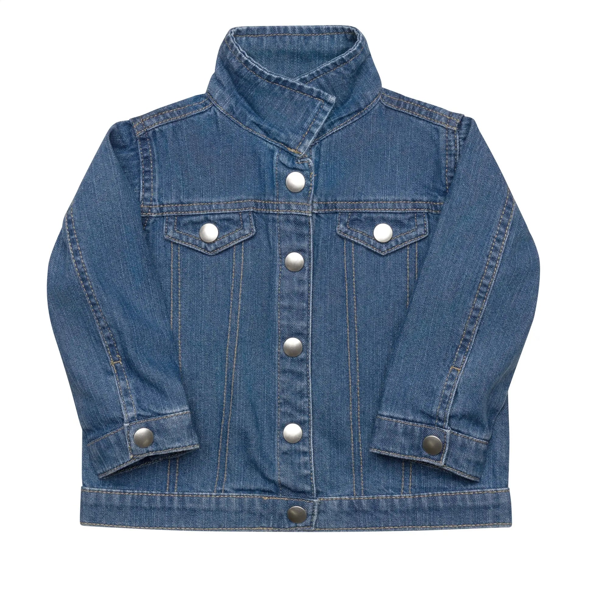 Covered Under His Wings Embroidered Toddler Denim Organic Jacket Its A Finished Work